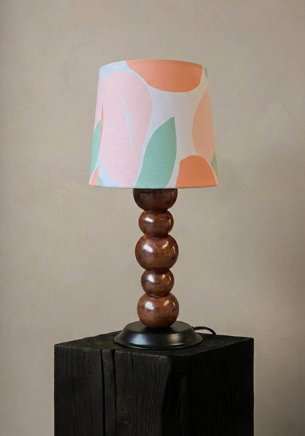 Pastel Pop Wood stack Lamp