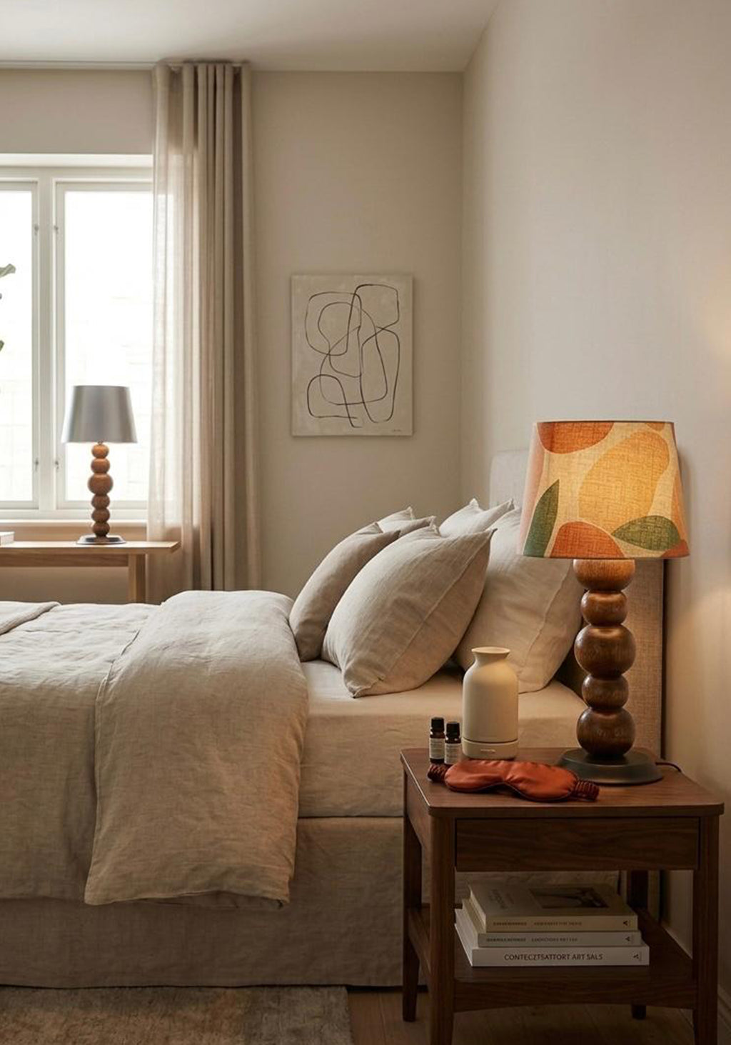 Pastel Pop Wood stack Lamp