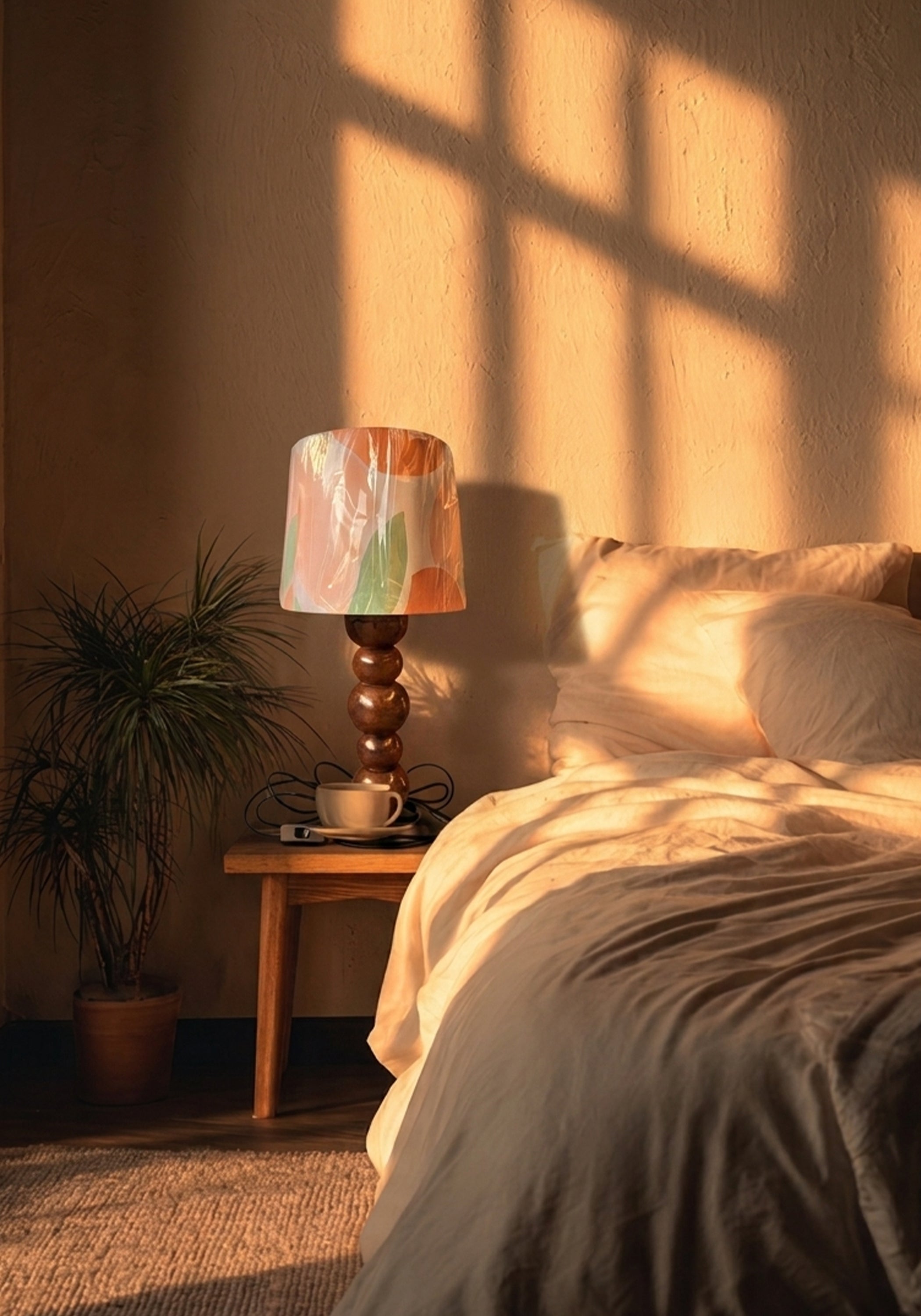 Pastel Pop Wood stack Lamp